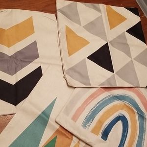 4 pillow covers!! NWOT 17"x 17"